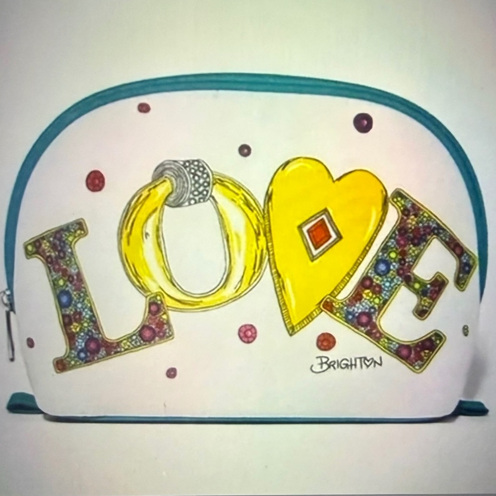 🩵🆕🩵Brighton Charmed Love Cosmetic Bags ( Set of 2 )
